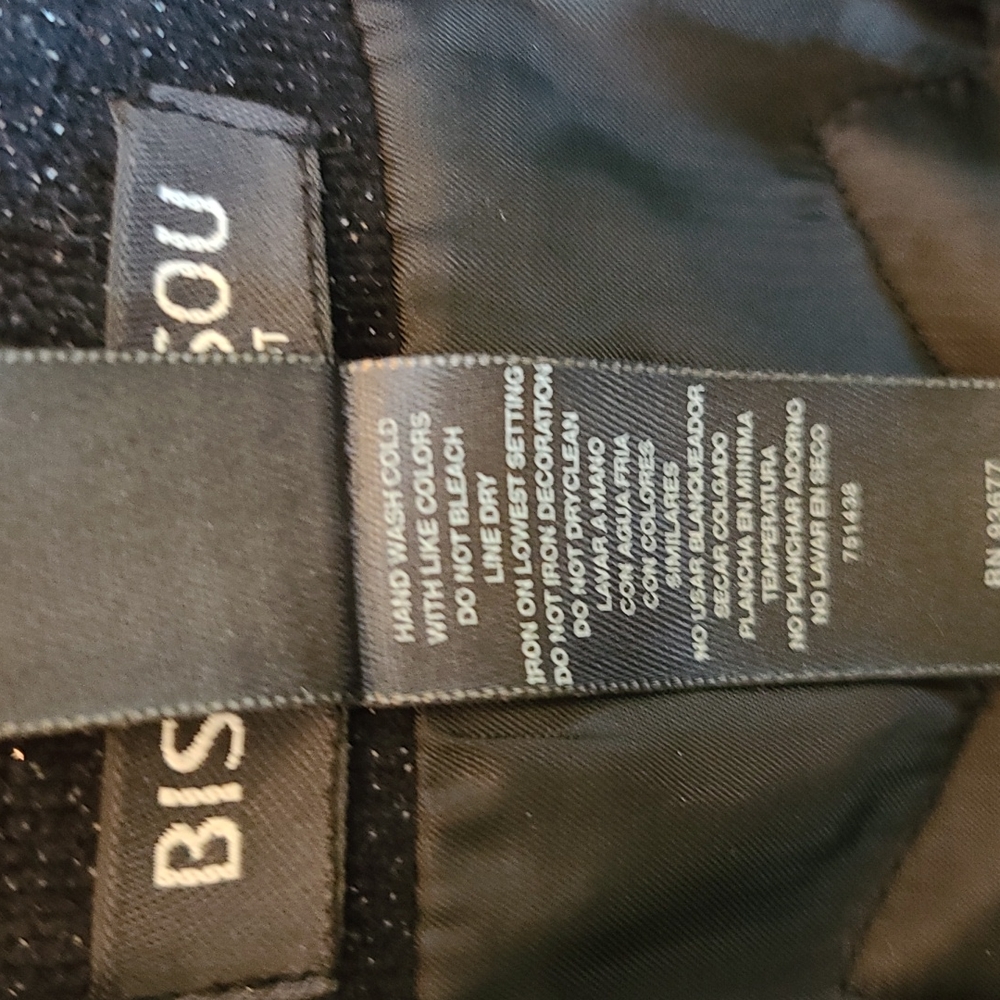 Bisou Bisou Black Sparkly Jacket - Picture 14 of 16